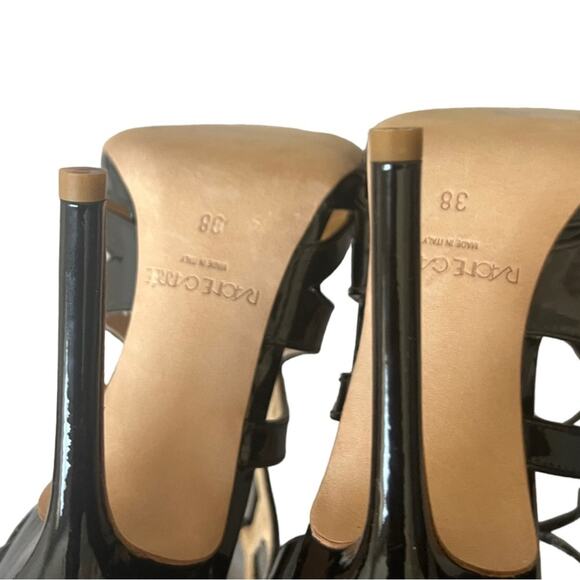 Racine Carree Pointy Toe Black stilettos Heels Size 38 EU - Picture 8 of 12